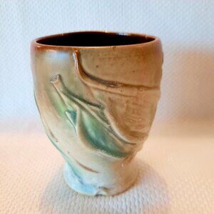Unique Art Pottery Vase or Cup, 4 1/8" T
